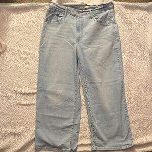 Women's Levi's Light Wash High Rise Wide Leg Jeans